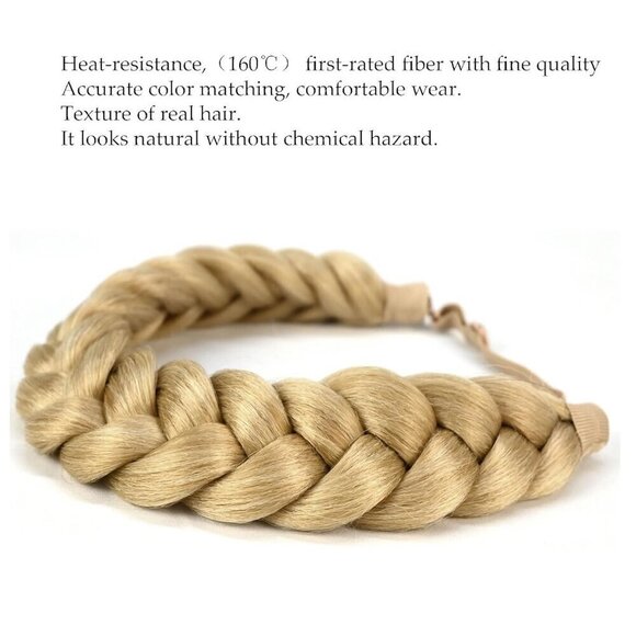 ❤️Hair Braid Fashion Chunky Wide Thick Elastic Headbands Clothing Ladies Beauty - Picture 4 of 7